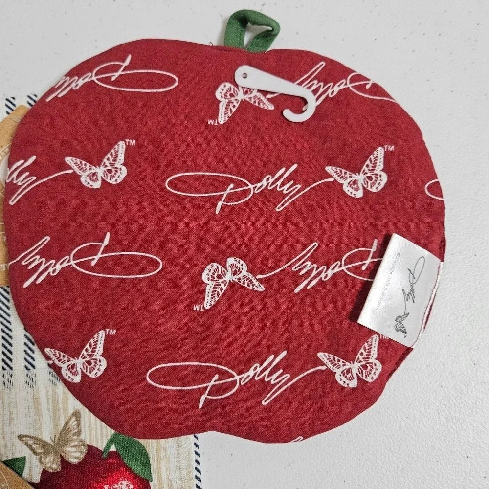 NWT Dolly Parton Kitchen Apple Hand Towel 15